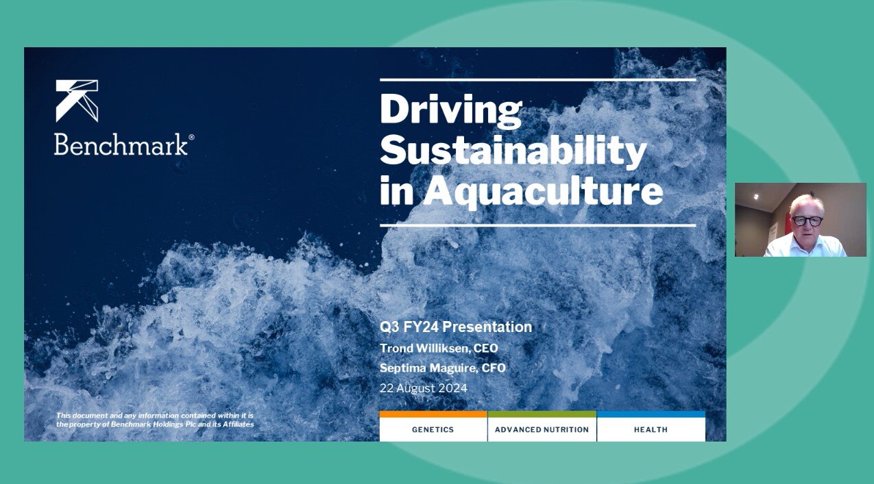 Benchmark - Q3 Results - Investor Presentation video - 22 August 2024