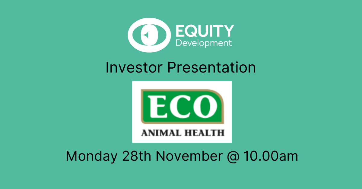 ECO Animal Health: Interim Results investor presentation - 28th November 2022 ECO Animal Health: Interim Results investor presentation - 28th November 2022