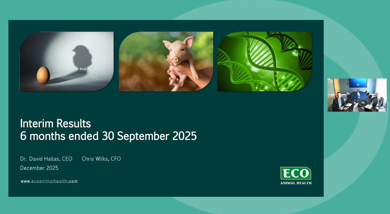ECO Animal Health - HY Results - Investor Presentation video - 2nd December 2025