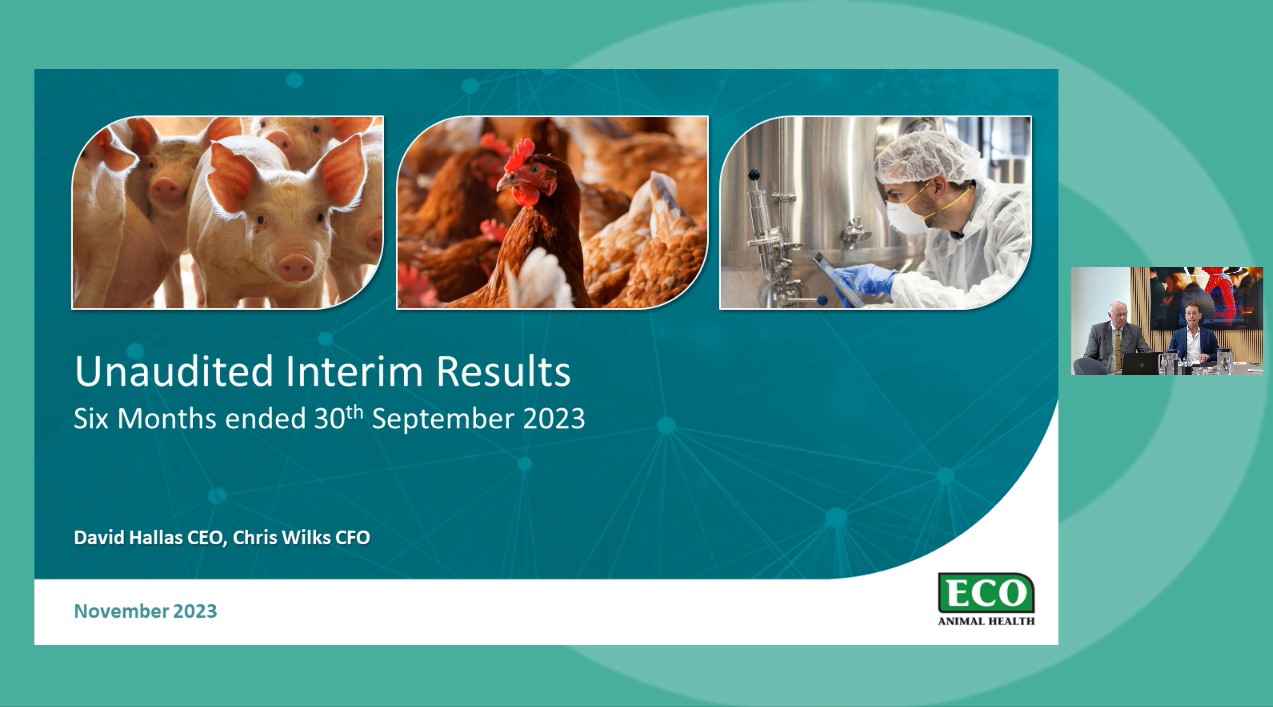 ECO Animal Health - HY Results - Investor Presentation video - 29 November 2023