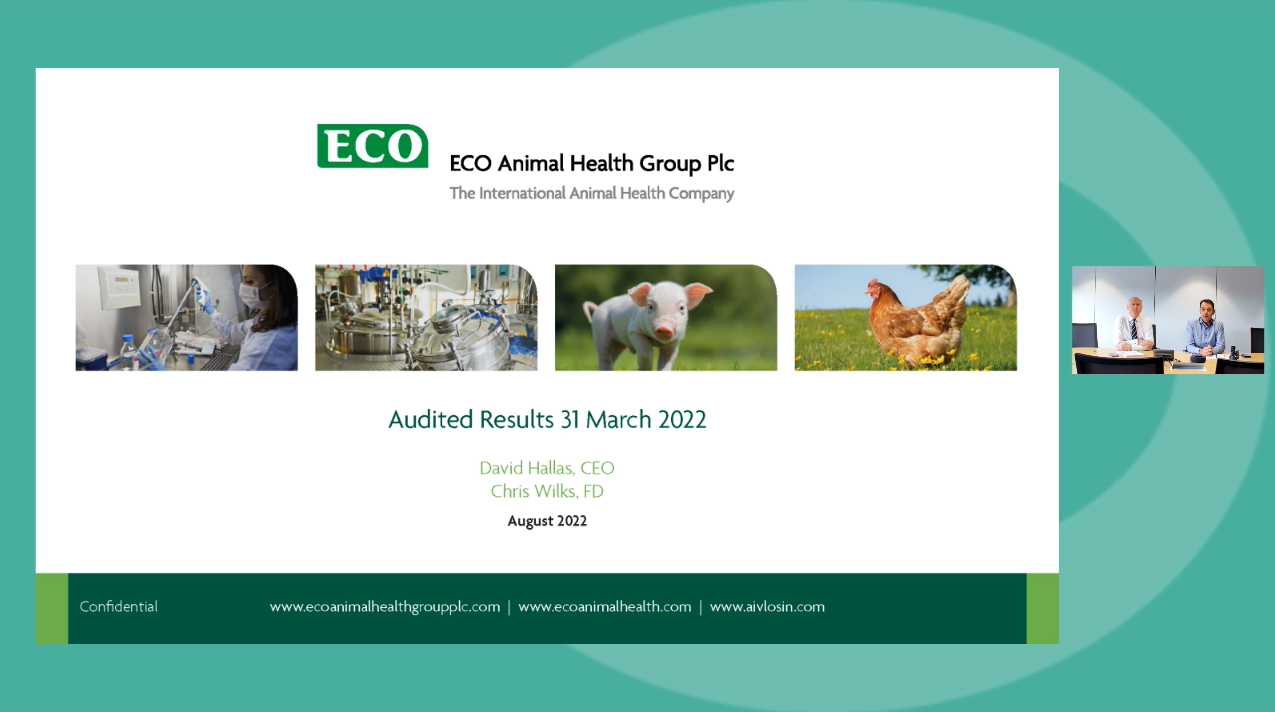 Eco Animal Health - FY Results - Investor Presentation video - 7 September 2022