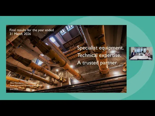 Vp plc: FY26 Results - Investor Presentation video - 12 June 2026