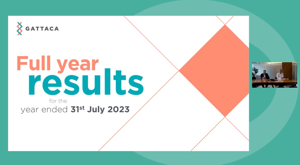 Gattaca - FY Results - Investor Presentation video - 24 October 2023