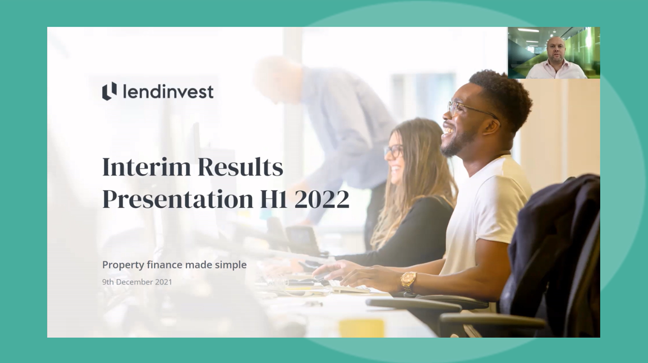 LendInvest - HY Results - Investor Presentation video - 10 December 2021