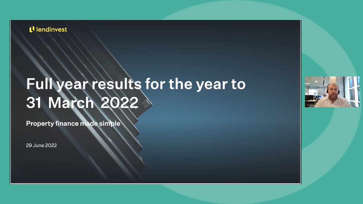LendInvest - FY Results - Investor Presentation video - July 2022