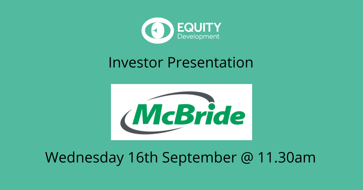 McBride: Full Year Results (Investor Presentation) - 16th September 2026