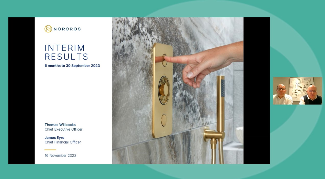 Norcros - HY Results - Investor Presentation video - 21 November 2023