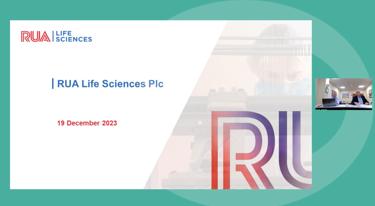 RUA Life Sciences - HY Results - Investor Presentation video - 19 December 2023
