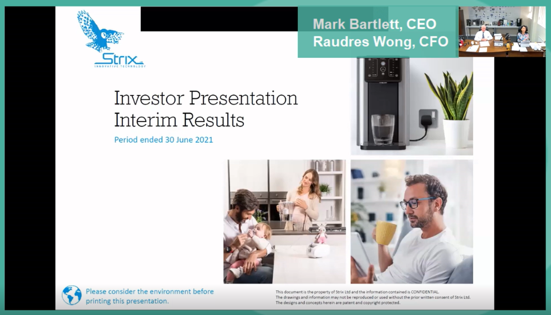 Strix Group - HY Results - Investor Presentation video - 24 September 2021