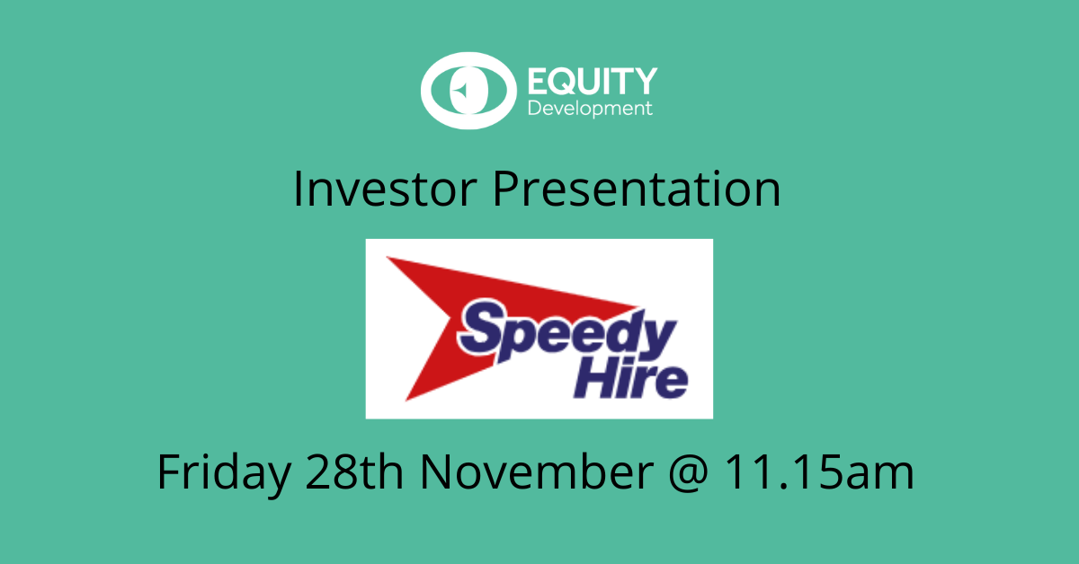 Speedy Hire: HY results investor presentation - 28th November 2025