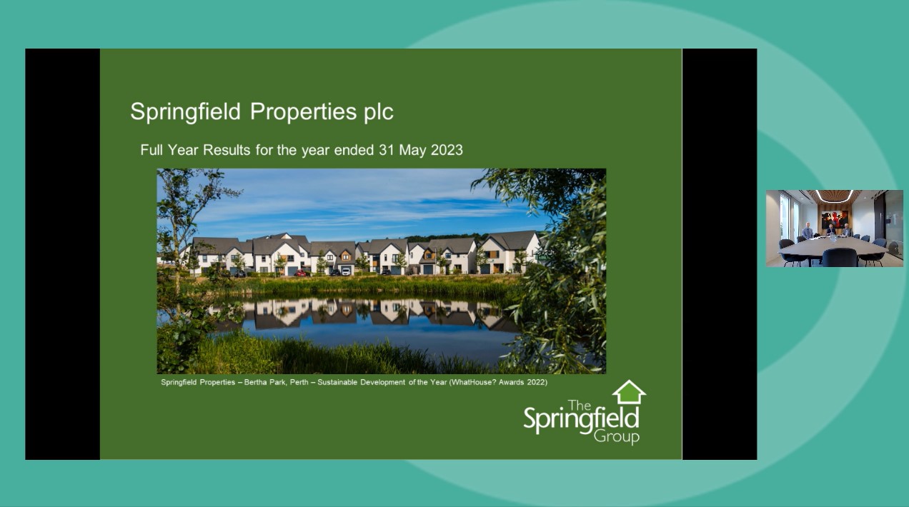 Springfield Properties - FY Results - Investor presentation video - 21 September 2023