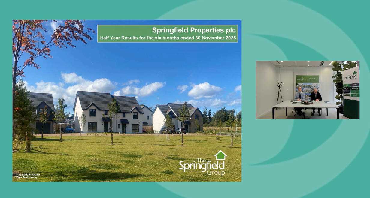 Springfield Properties - HY Results - Investor Presentation video - 18 February 2026