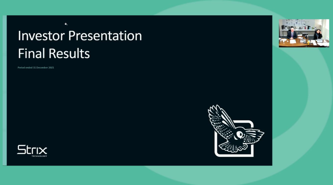 Strix Group - FY Results - Investor Presentation video - 31 March 2022