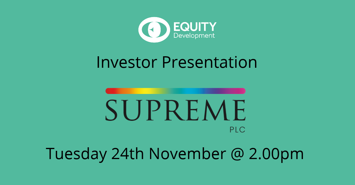 Supreme: HY Results investor presentation - 24th November 2026