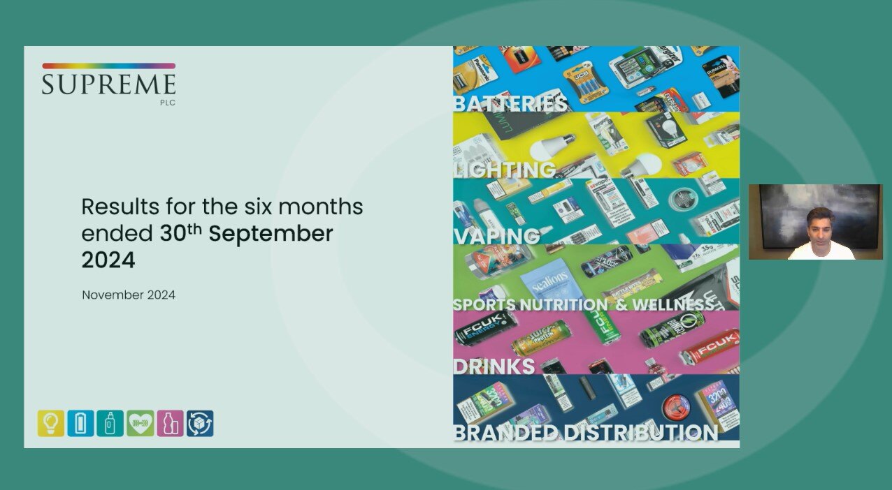 Supreme - HY Results - Investor Presentation video - 26 November 2024