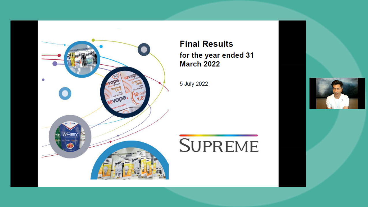 Supreme - FY Results - Investor Presentation video - 6 July 2022