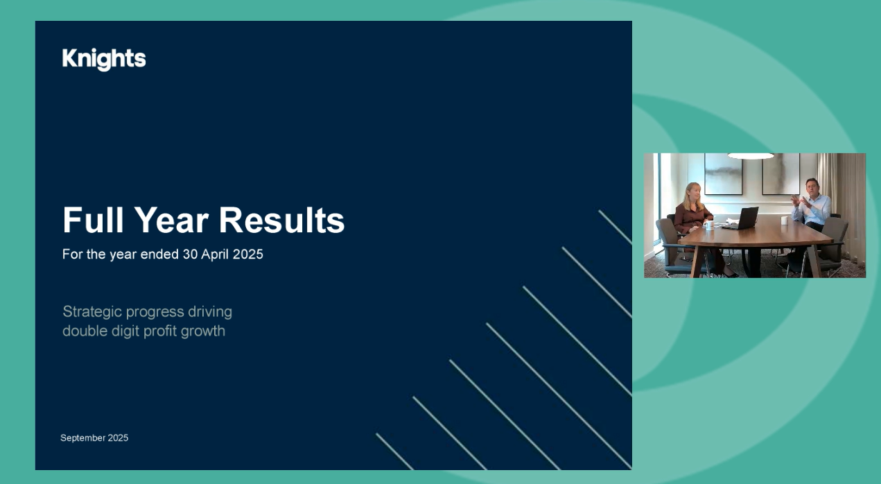 Knights Group - FY Results - Investor Presentation video - 18 September 2025