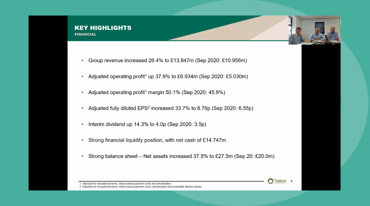 Tatton AM - HY Results - Investor Presentation video - 18 November 2021