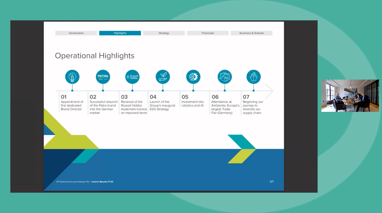 UPGS - HY Results - Investor presentation video - 30 March 2023