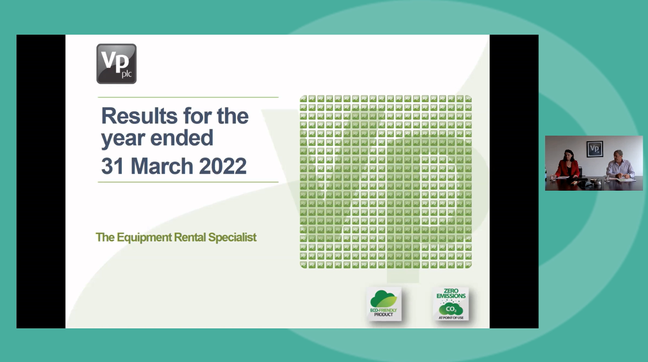 Vp - FY Results - Investor Presentation video - 13 June 2022