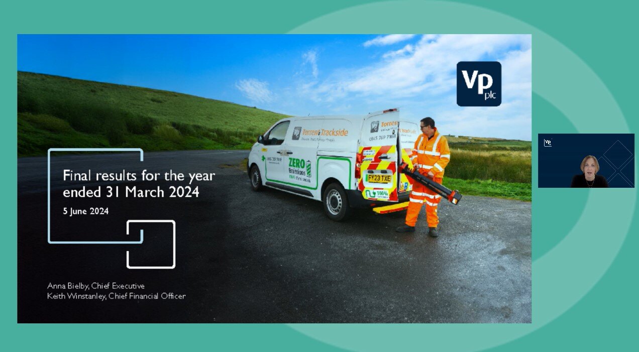 Vp plc - FY Results - Investor Presentation video - 7 June 2024
