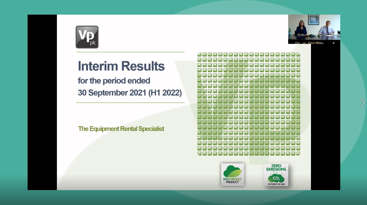 Vp - HY Results - Investor Presentation video - 1 December 2021