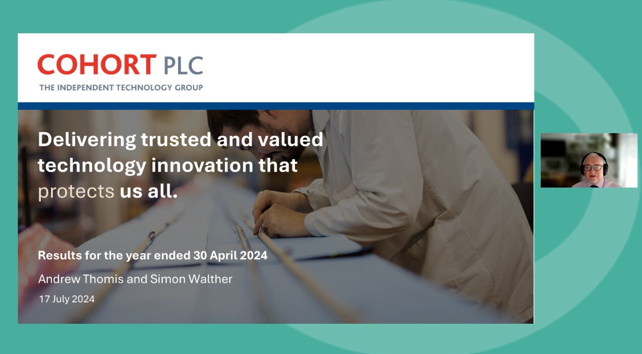 Cohort - FY Results - Investor Presentation video - 19 July 2024