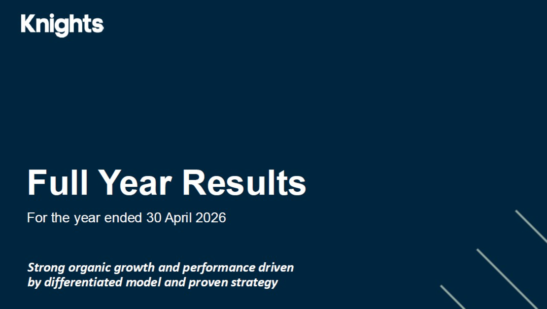 Knights Group - FY Results - Investor Presentation video - 9 July 26