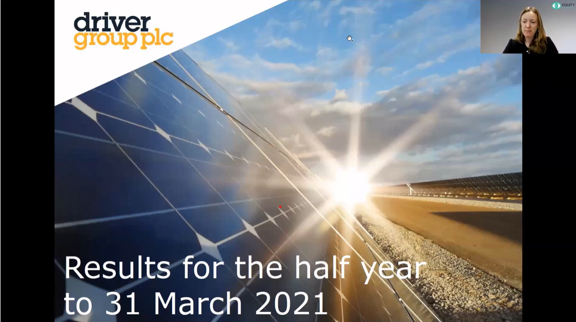 Driver Group plc - Interim Results investor webinar (10th June 2021)