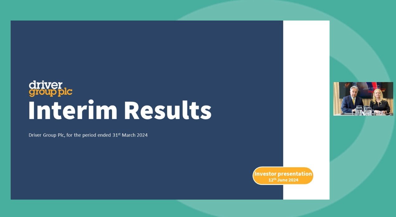 Driver Group - HY Results - Investor Presentation video - 12 June 2024