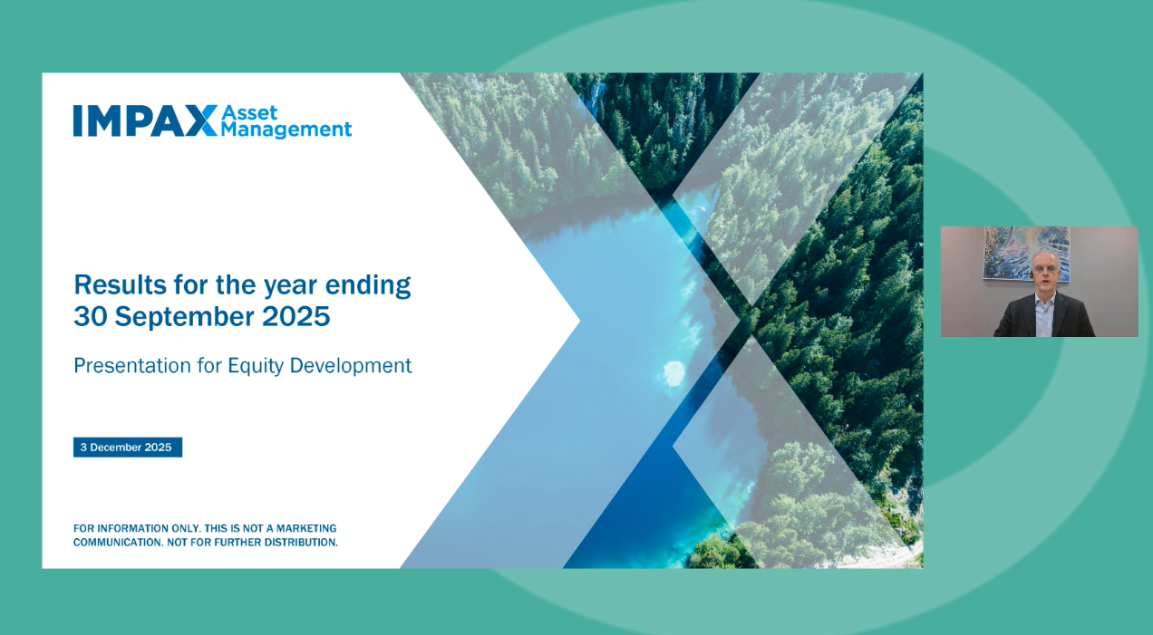 ‬Impax Asset Management - FY Results - Investor Presentation video - 3 December 2025