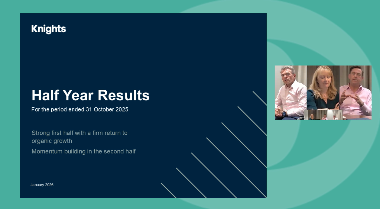 Knights Group - HY Results - Investor Presentation video - 14 January 2026