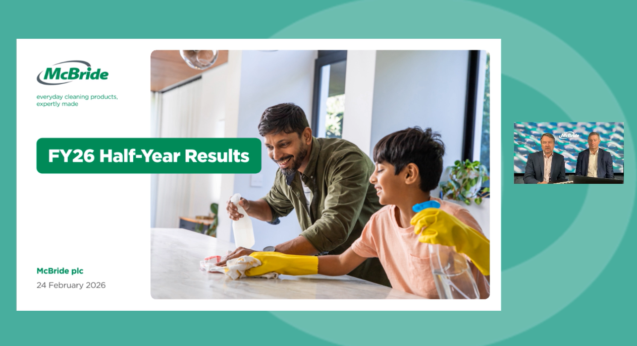 McBride - HY Results - Investor Presentation video - 26 February 2026