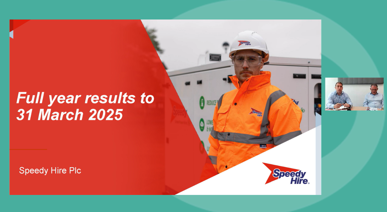 Speedy Hire - FY Results - Investor Presentation video - 25 June 2025